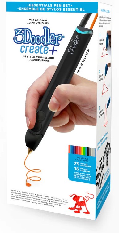 3Doodler Create+, offers 3D Printing Pen Set– Onyx Black